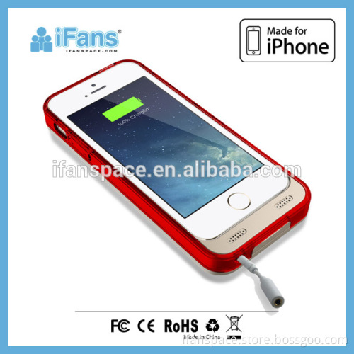 Hot Selling 2015 Rechargeable Backup Battery Case for iPhone 5,Power Bank Case for iPhone 5